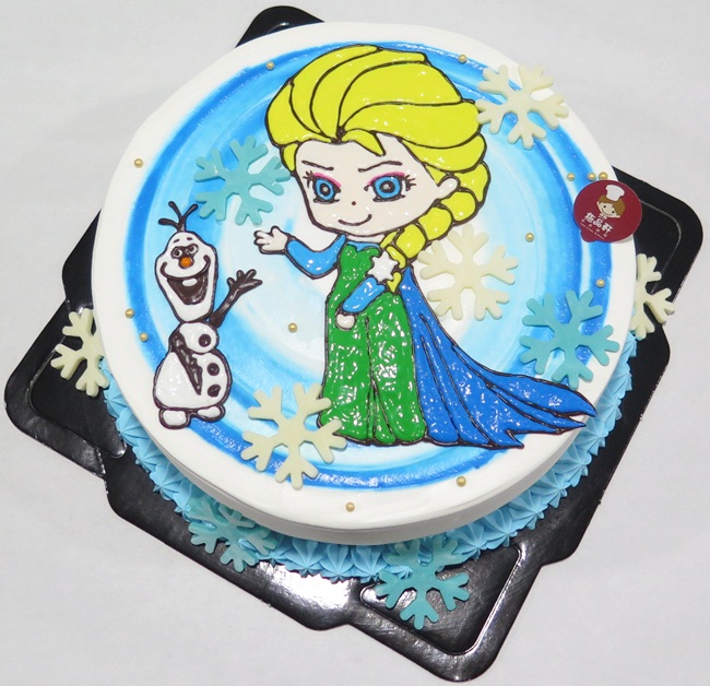 紗紗公主和雪寶蛋糕