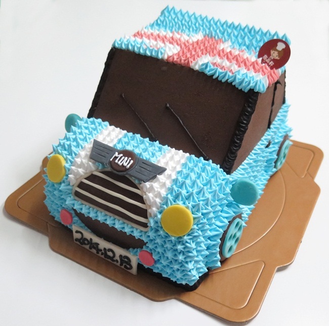 藍 mini coper蛋糕